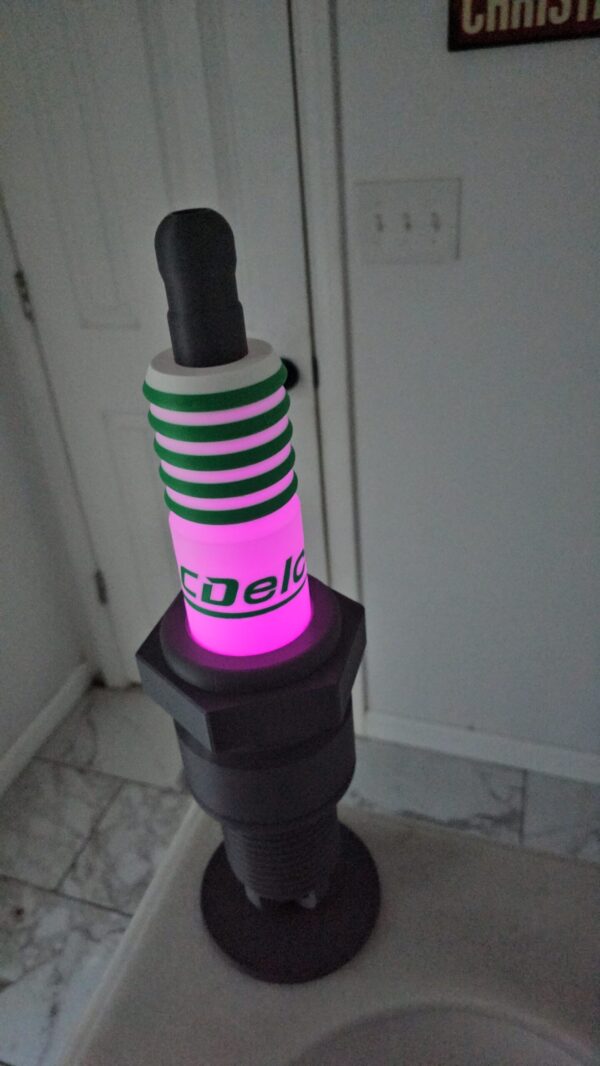 3D Printed Spark Plug Lamps a Piece - Image 2