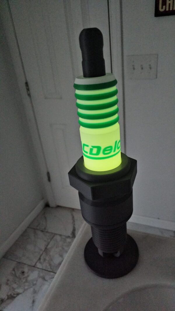 3D Printed Spark Plug Lamps a Piece - Image 3
