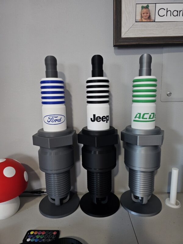3D Printed Spark Plug Lamps a Piece - Image 5