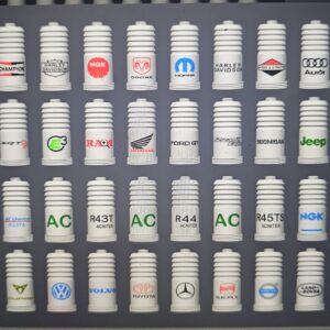 3D Printed Spark Plug Lamps a Piece